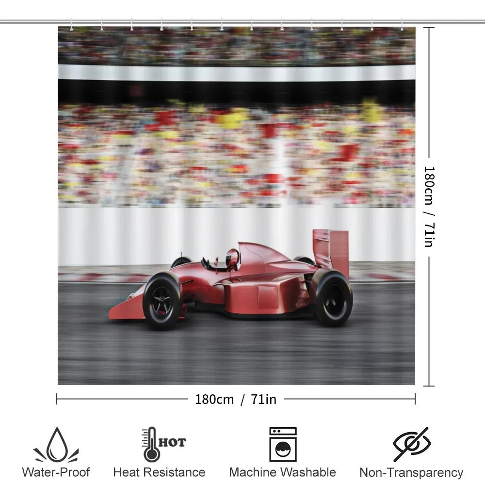 Red Race Car Side View — Detail 2