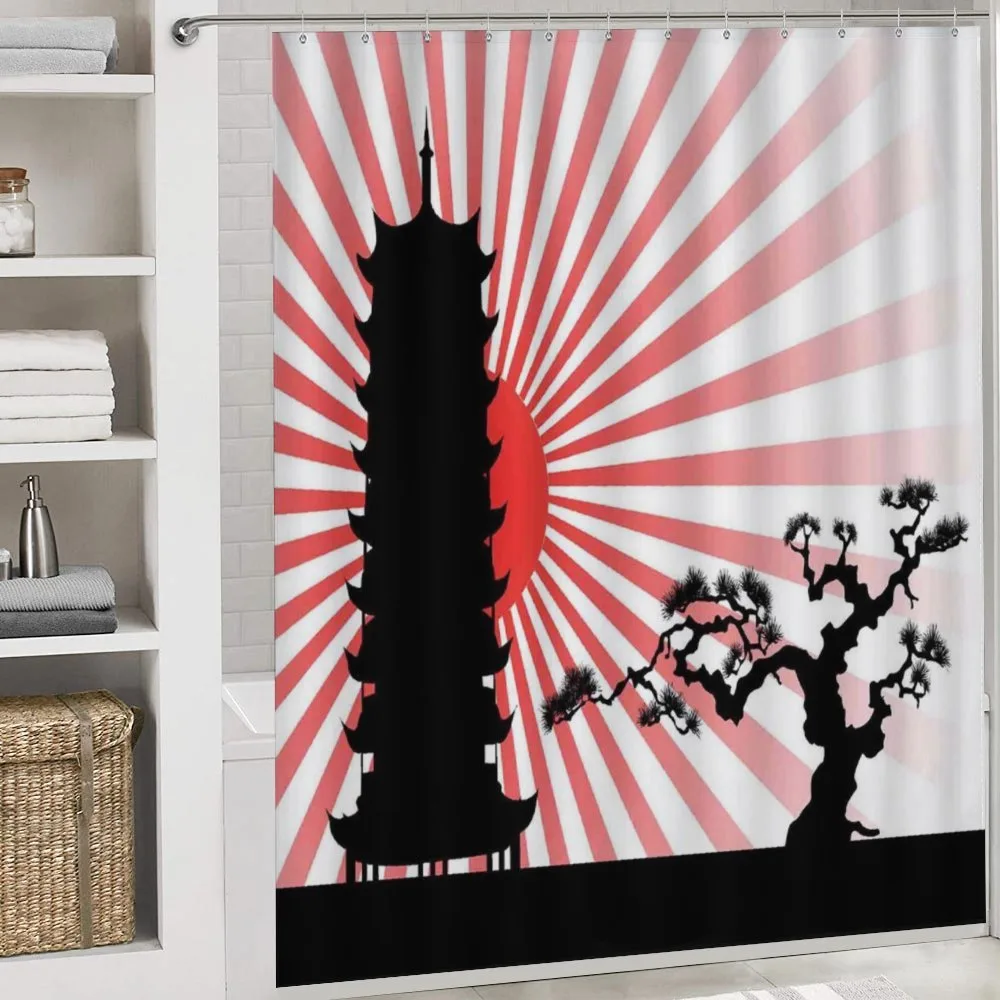 Shinto Building and Tree — Detail 4