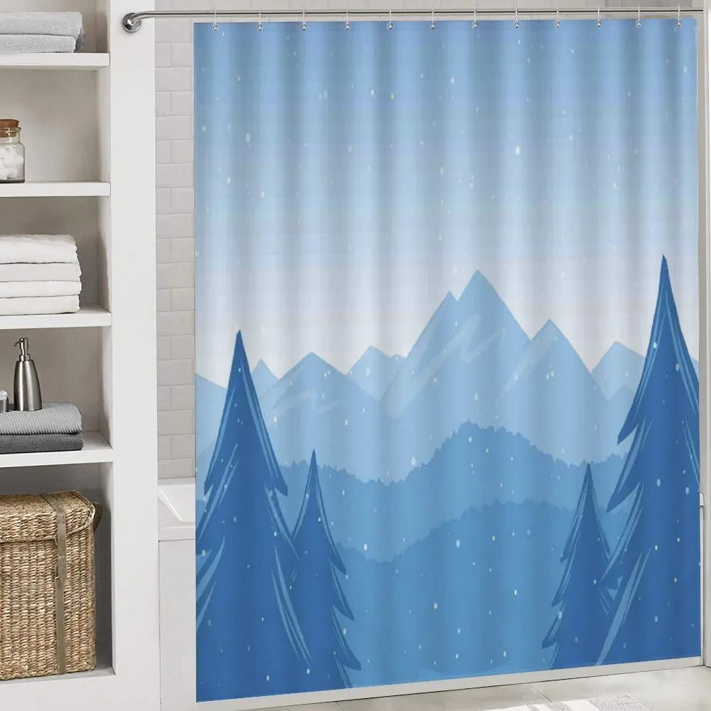 Snow Mountains Trees — Detail 4
