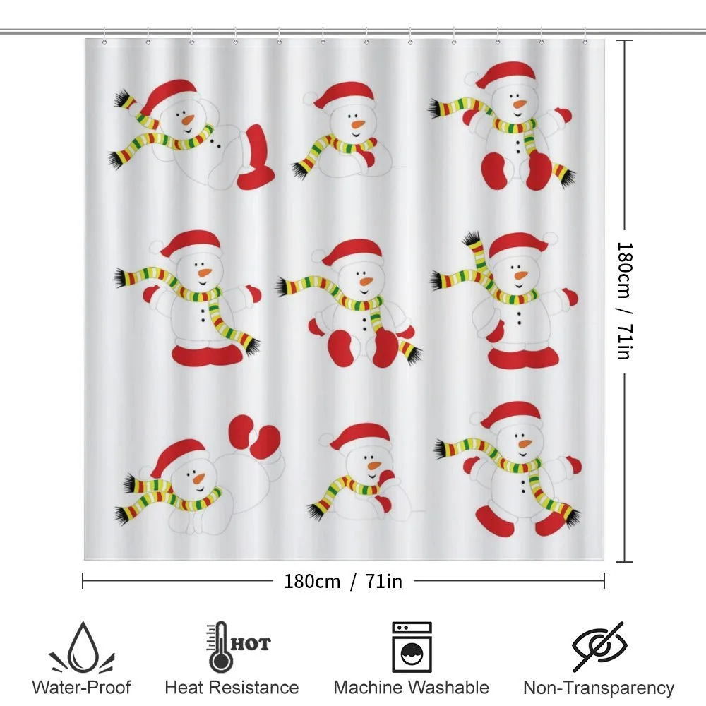Snowmen with Scarf — Detail 2