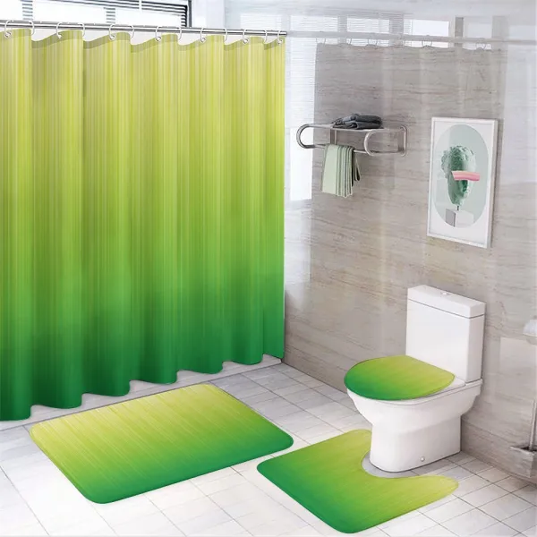 Striped Futuristic on a shower curtain