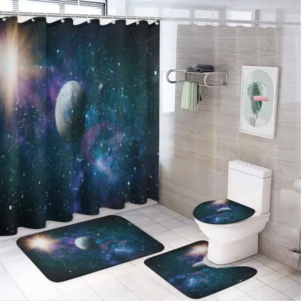 Celestial Scene on a shower curtain