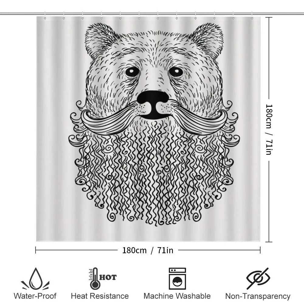 Doodle Bear with Beard — Detail 2