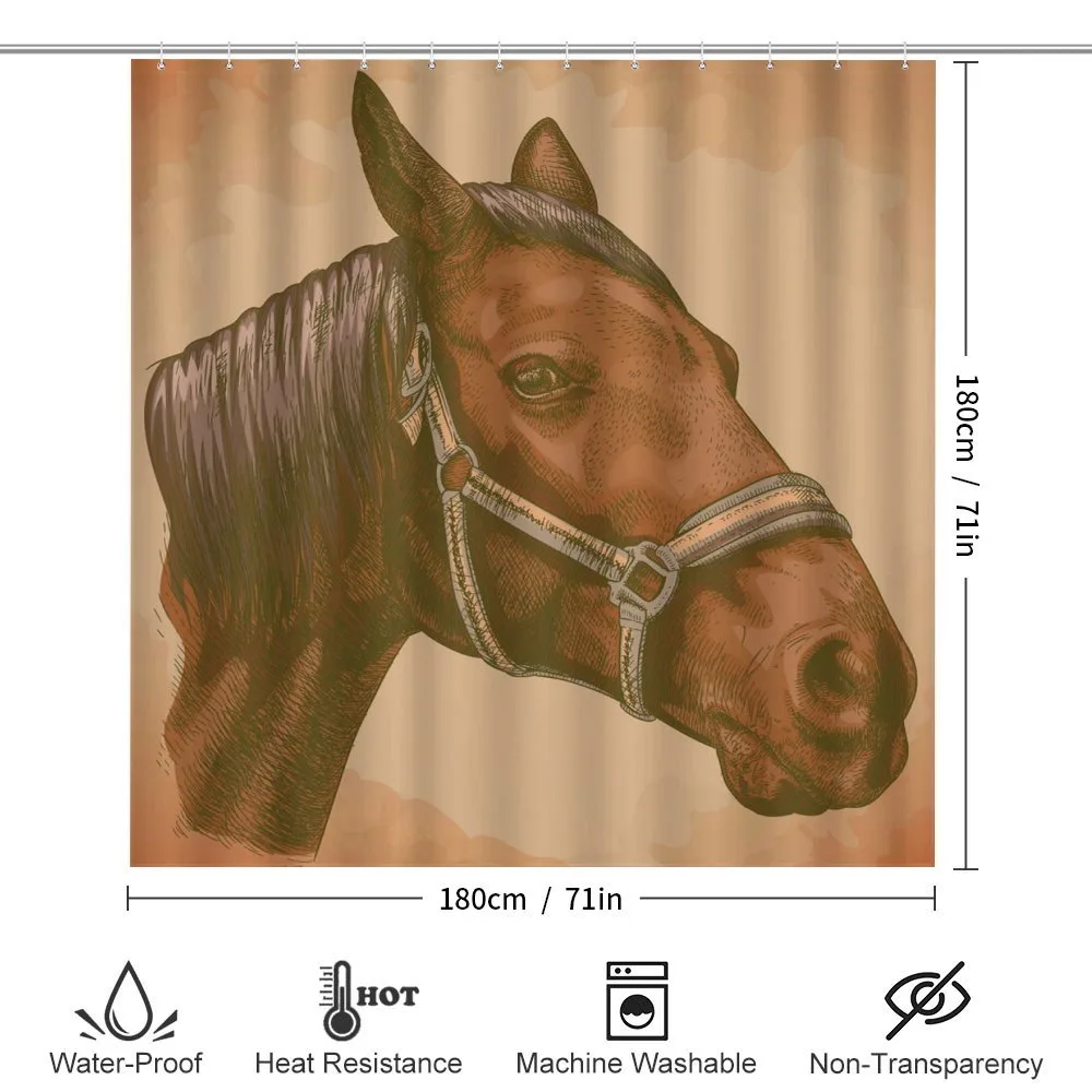 Engraving Horse Head — Detail 2
