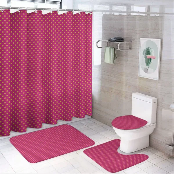 Feminine Nostalgic Design on a shower curtain
