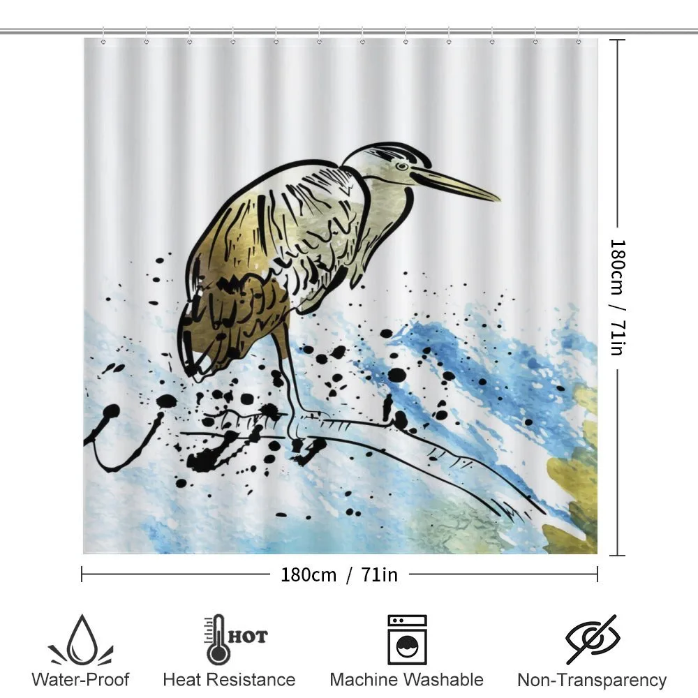 Heron Bird in Design — Detail 2