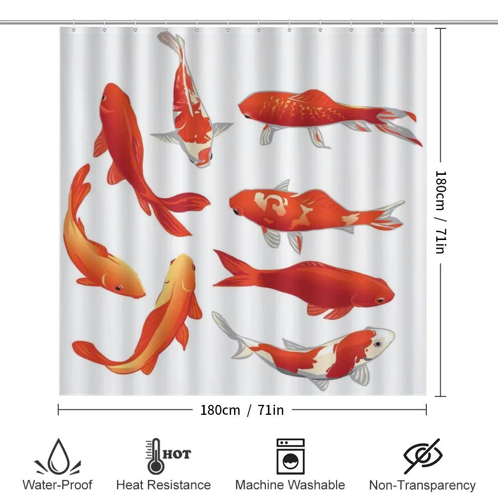 Koi Shoal Chinese Animal — Detail 2