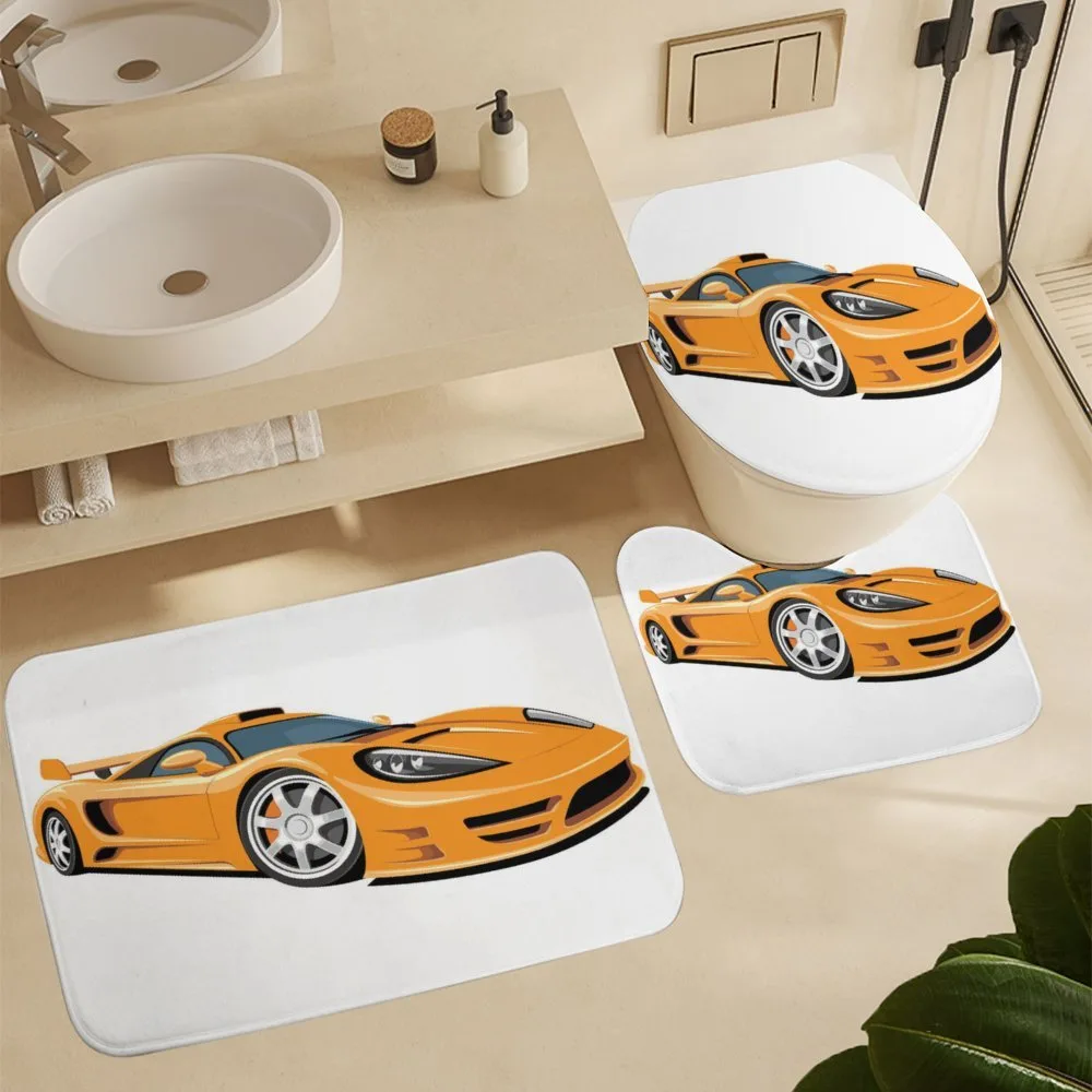 Orange Fast Sports Car — Detail 5