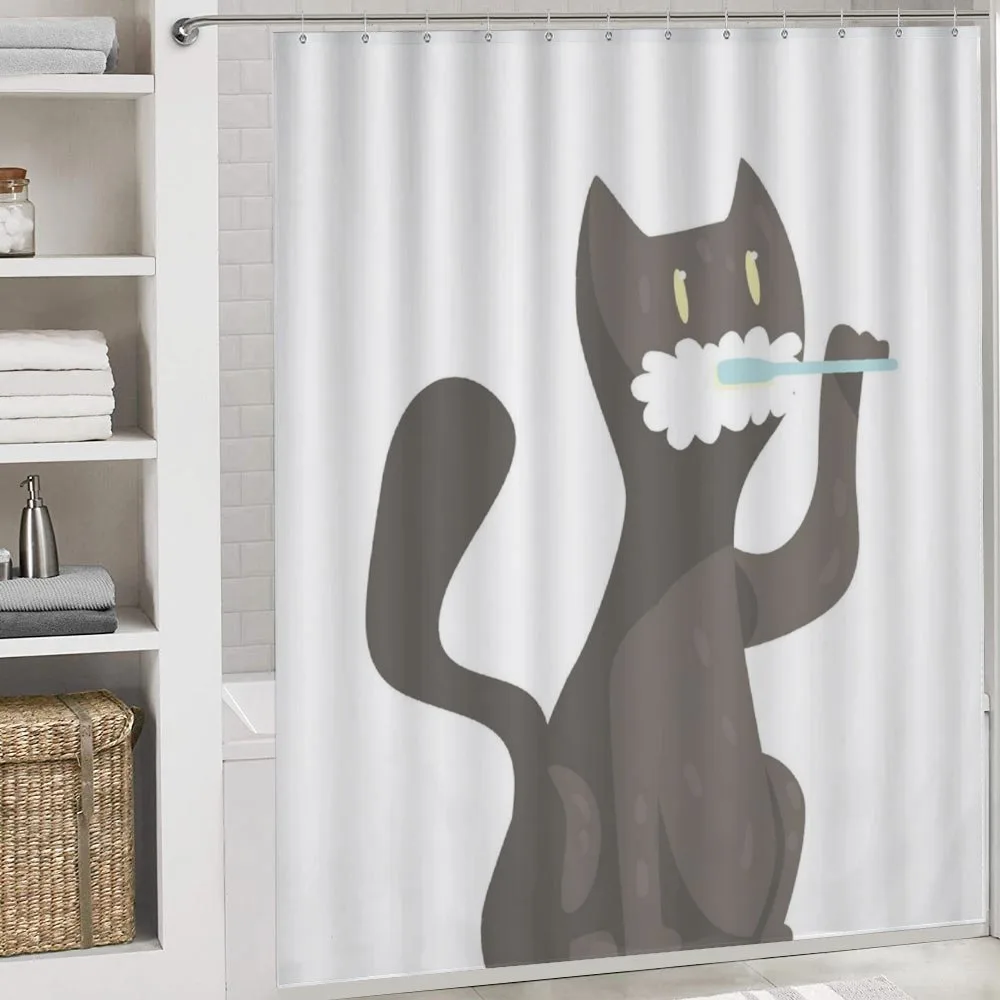 Pet Feline Brushing Teeth Motif — Detail 4
