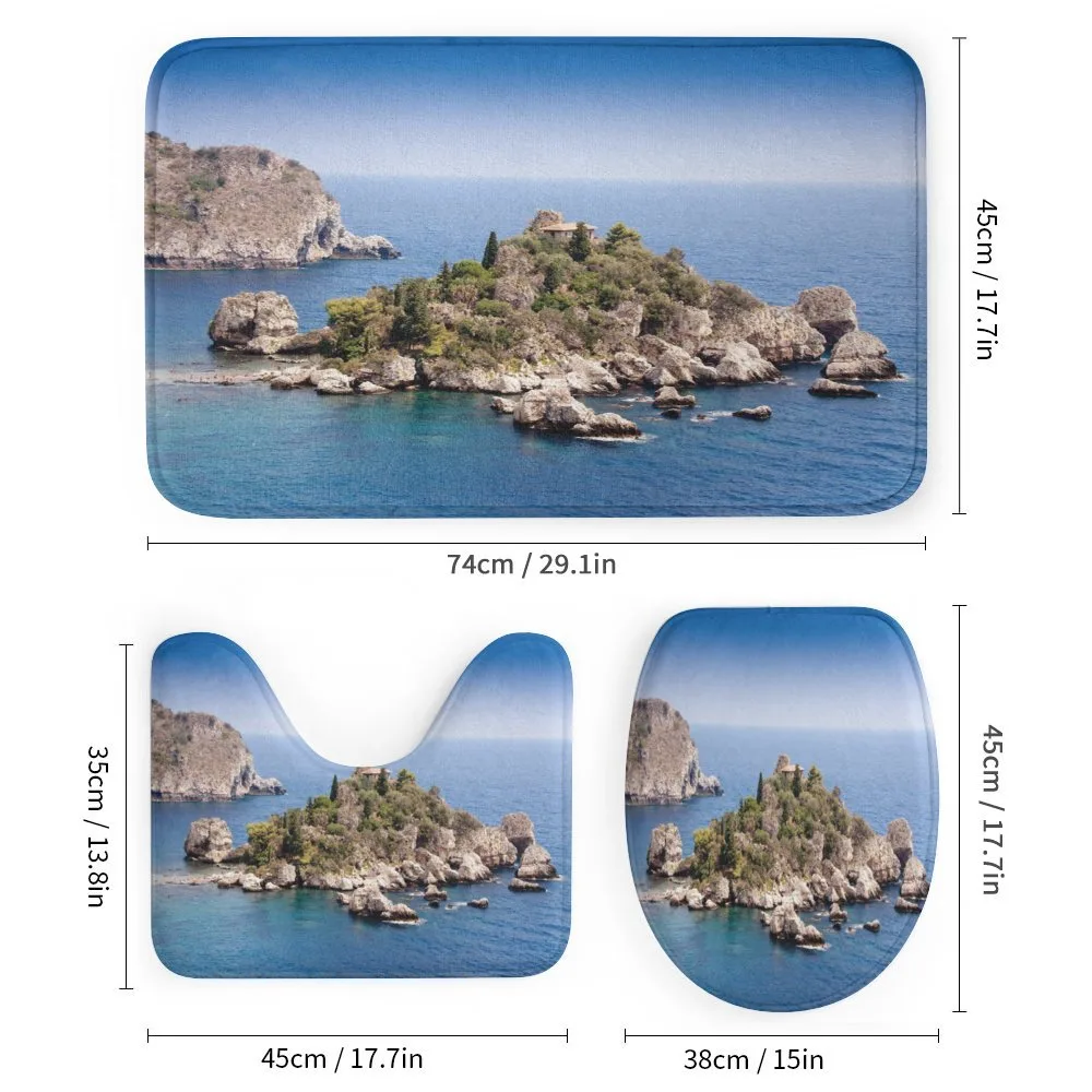 Taormina Beach Rocky Island — Detail 1