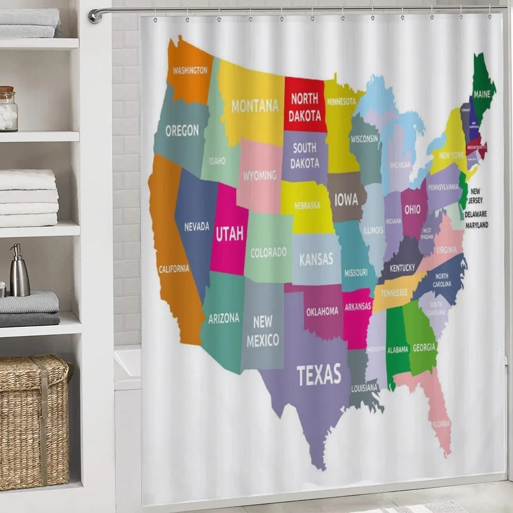 USA Map Colorful States — Detail 4