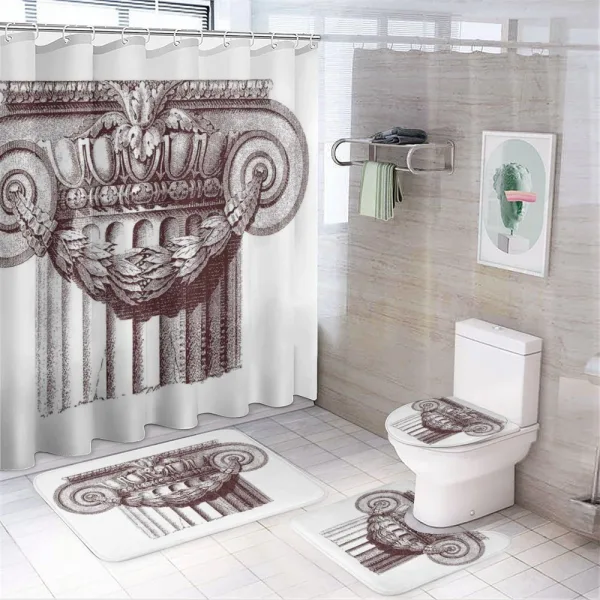 Antique Column Roman on a shower curtain