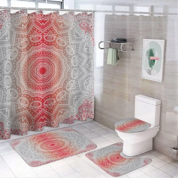 Boho Mandala on a shower curtain