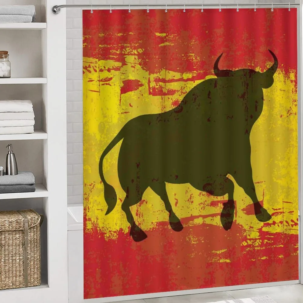 Bull Silhouette on Flag — Detail 4