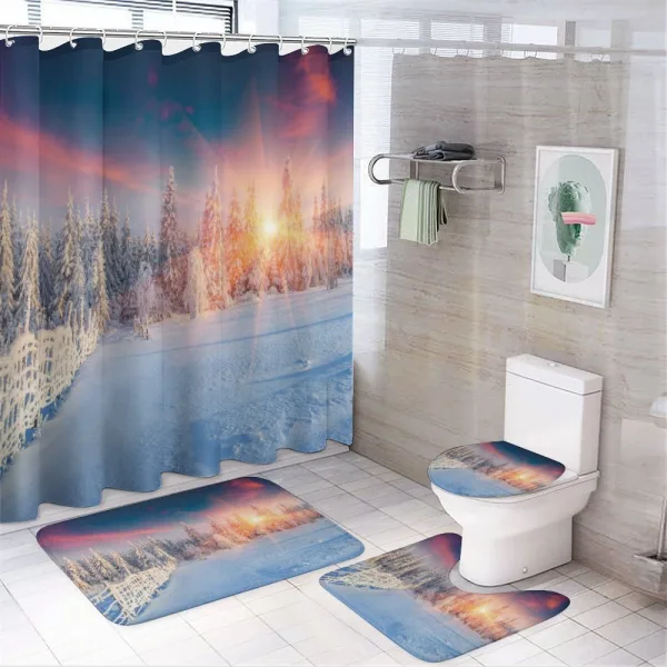 Carpathian Panorama on a shower curtain