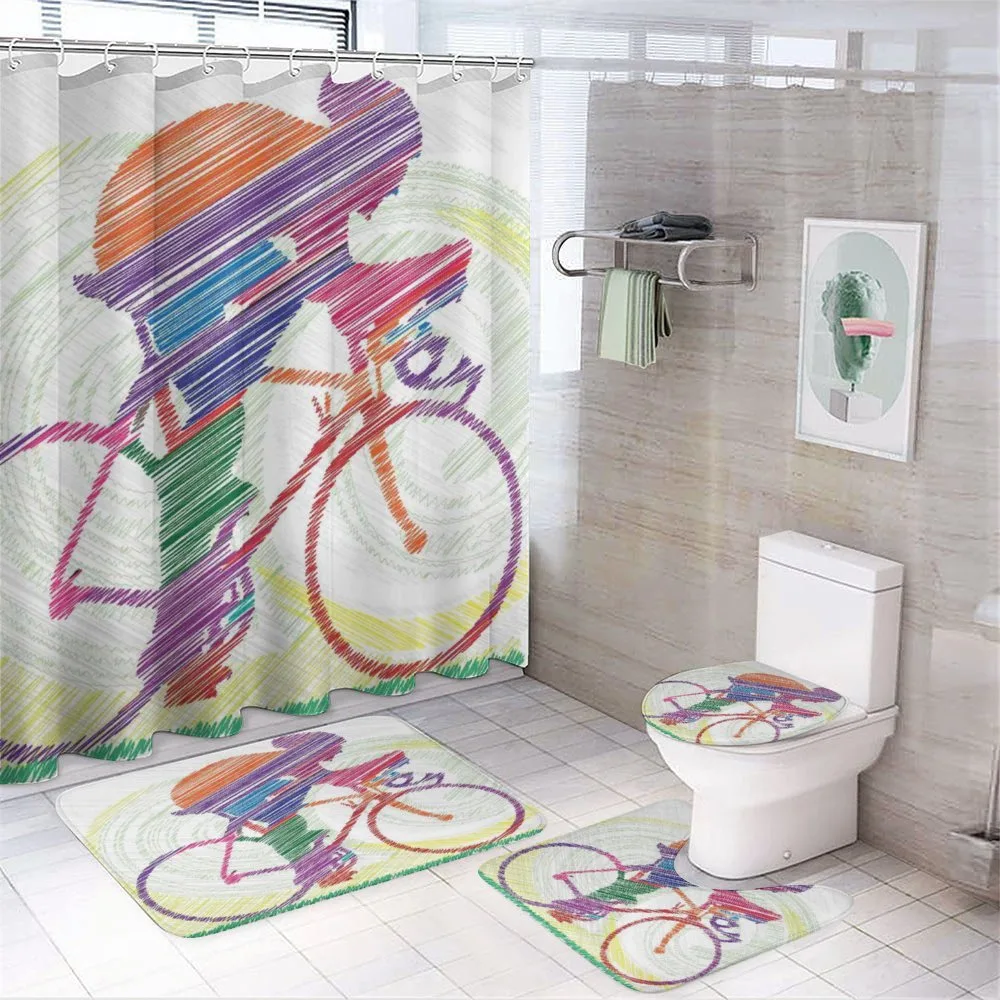 Cycling Man on Bike — Your design