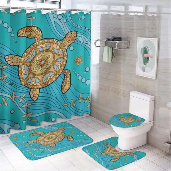 Doodle Water on a shower curtain