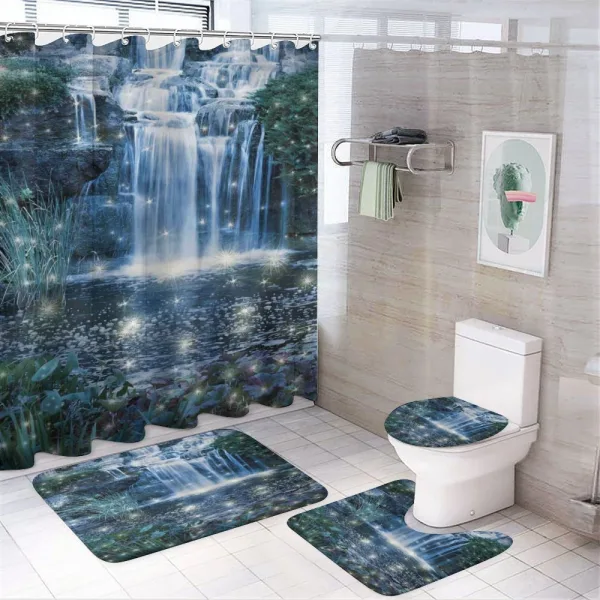 Magic Fairy Cascade on a shower curtain