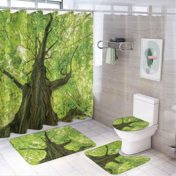 Old Big Majestic Tree on a shower curtain
