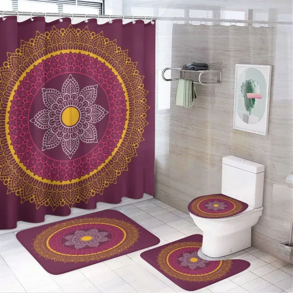 Ornamental Vintage Design on a shower curtain