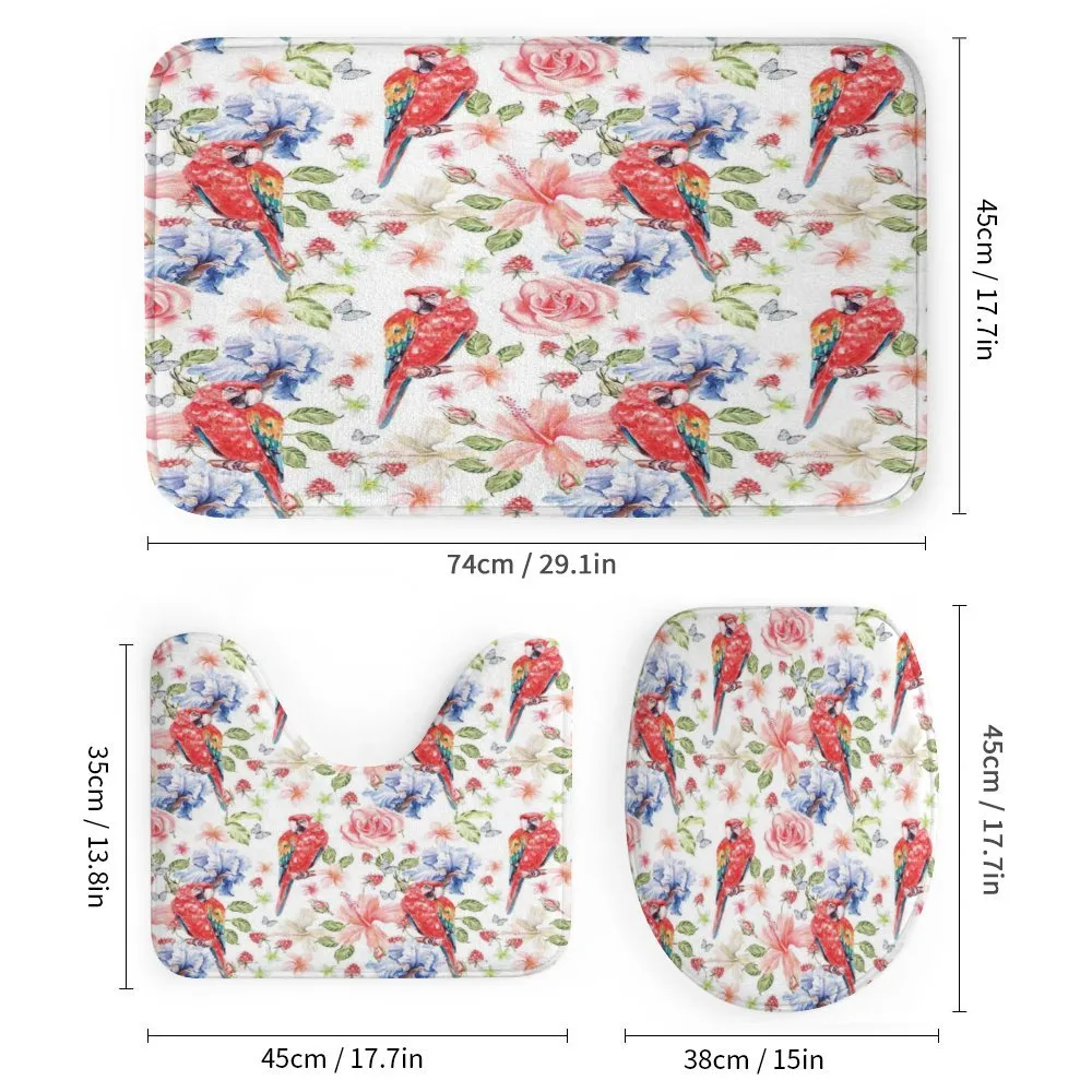 Parrots Iris and Roses — Detail 1