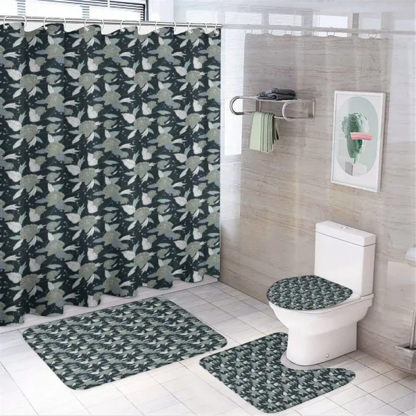 Retro Peonies on a shower curtain