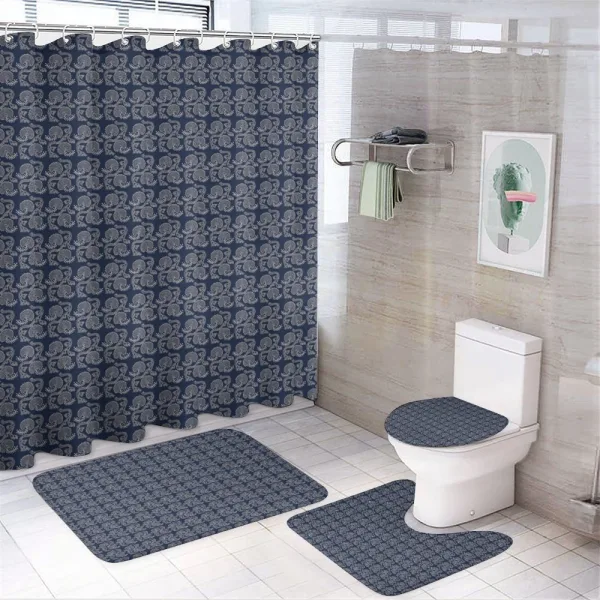 Russian Floral Dots on a shower curtain