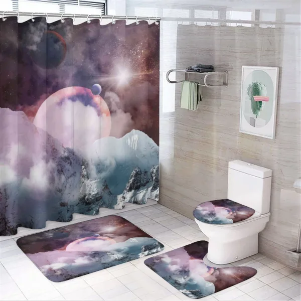 Scenery Art on a shower curtain