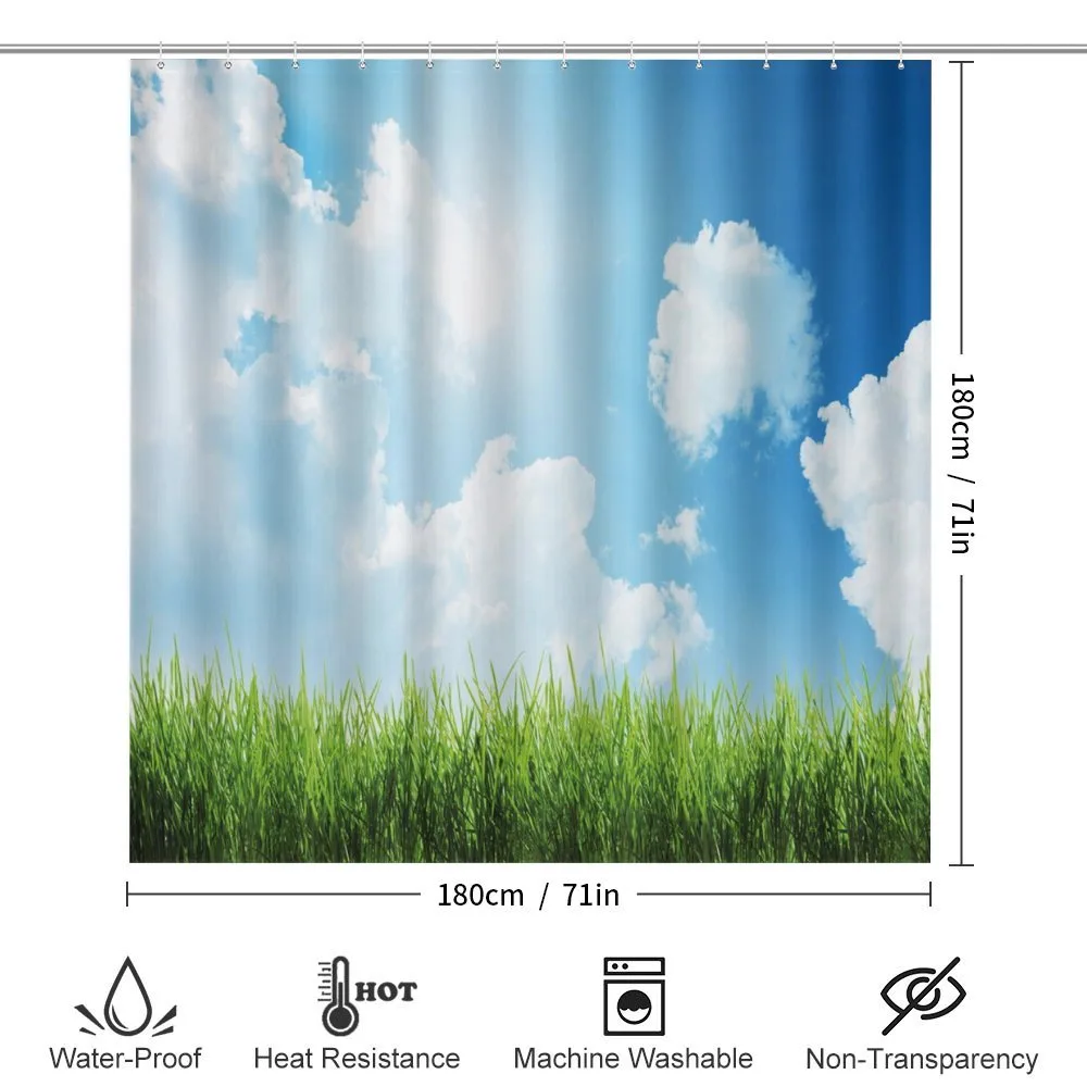 Sunny Day Grass Clouds — Detail 2