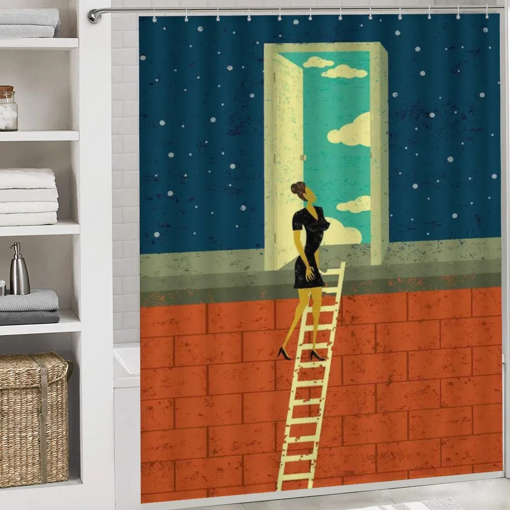 Woman on Ladder — Detail 4