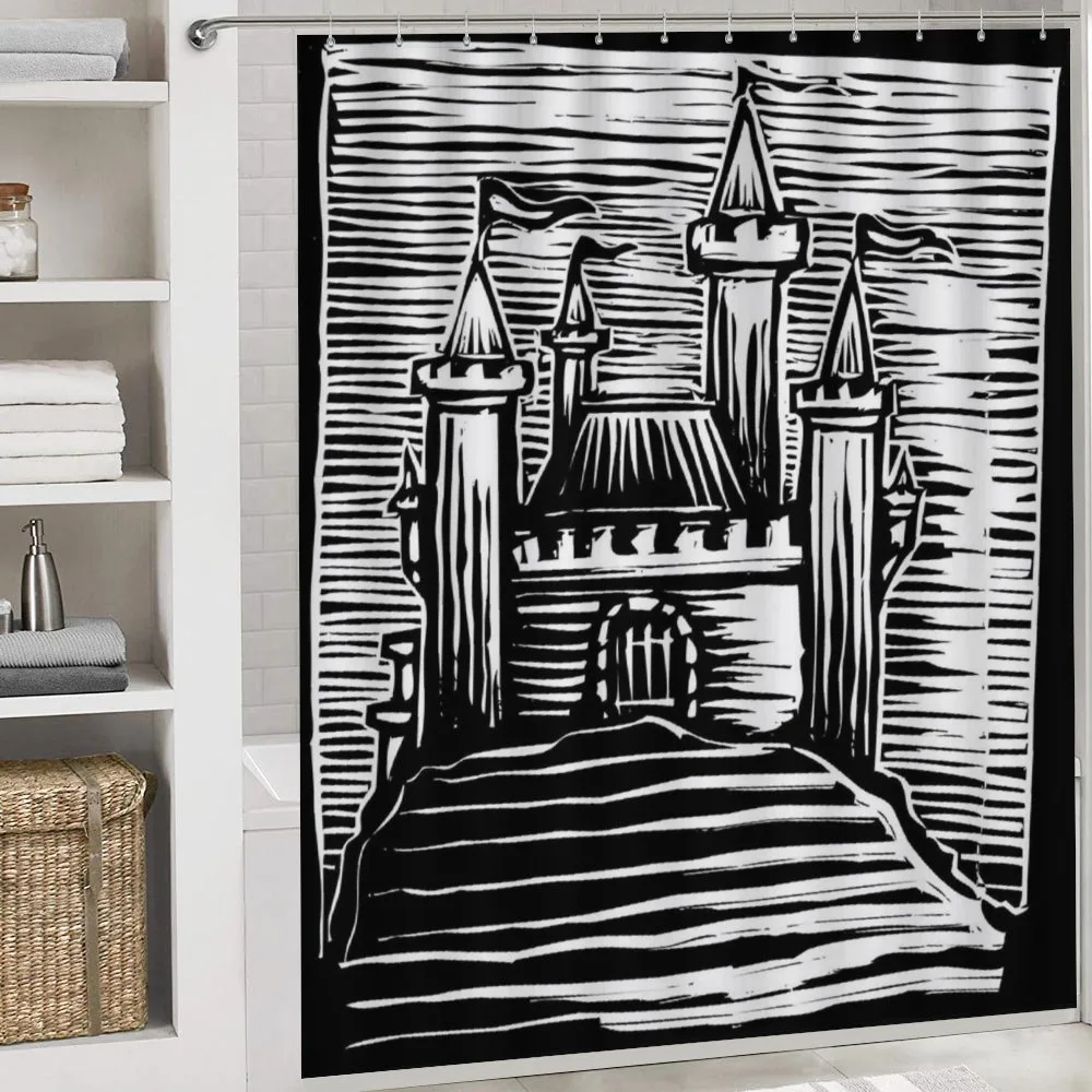 Woodcut Medieval Fortress — Detail 4