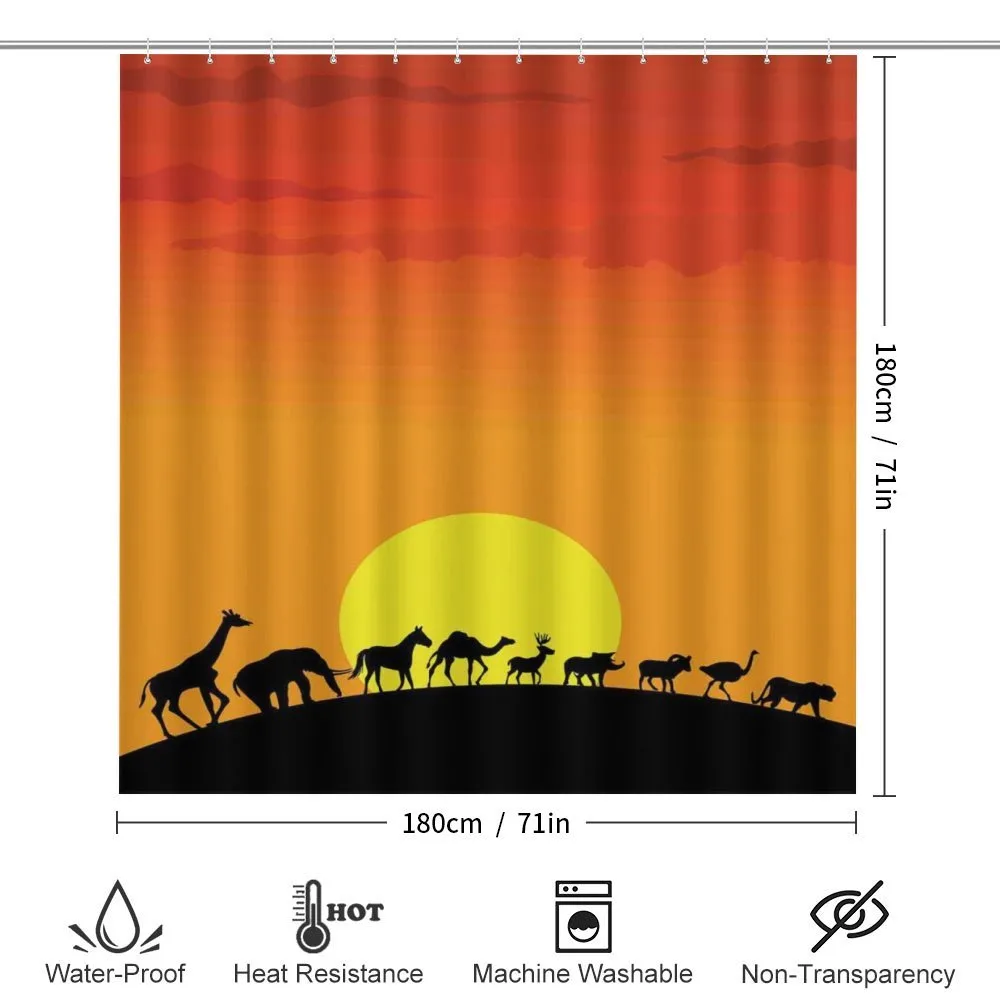 Animals Sun Silhouette — Detail 2