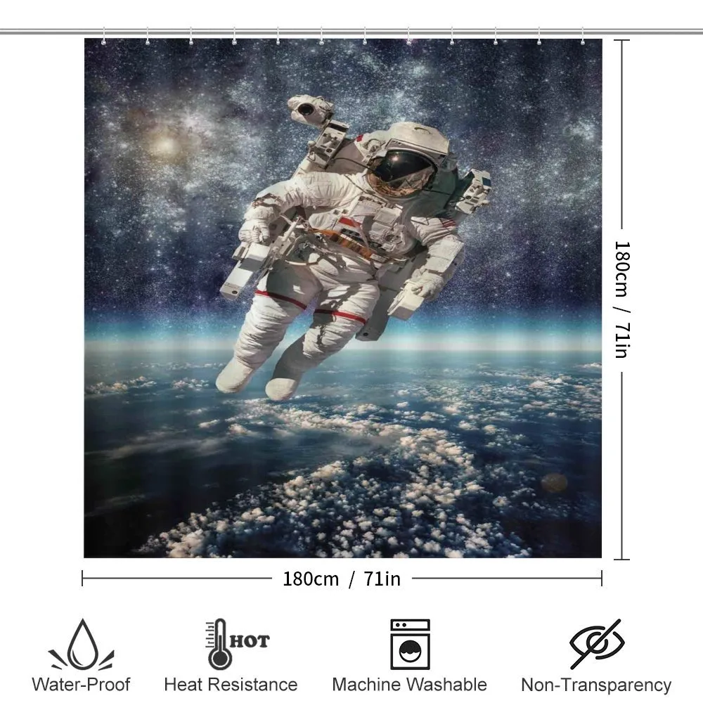 Astronaut Floats Outer Space — Detail 2