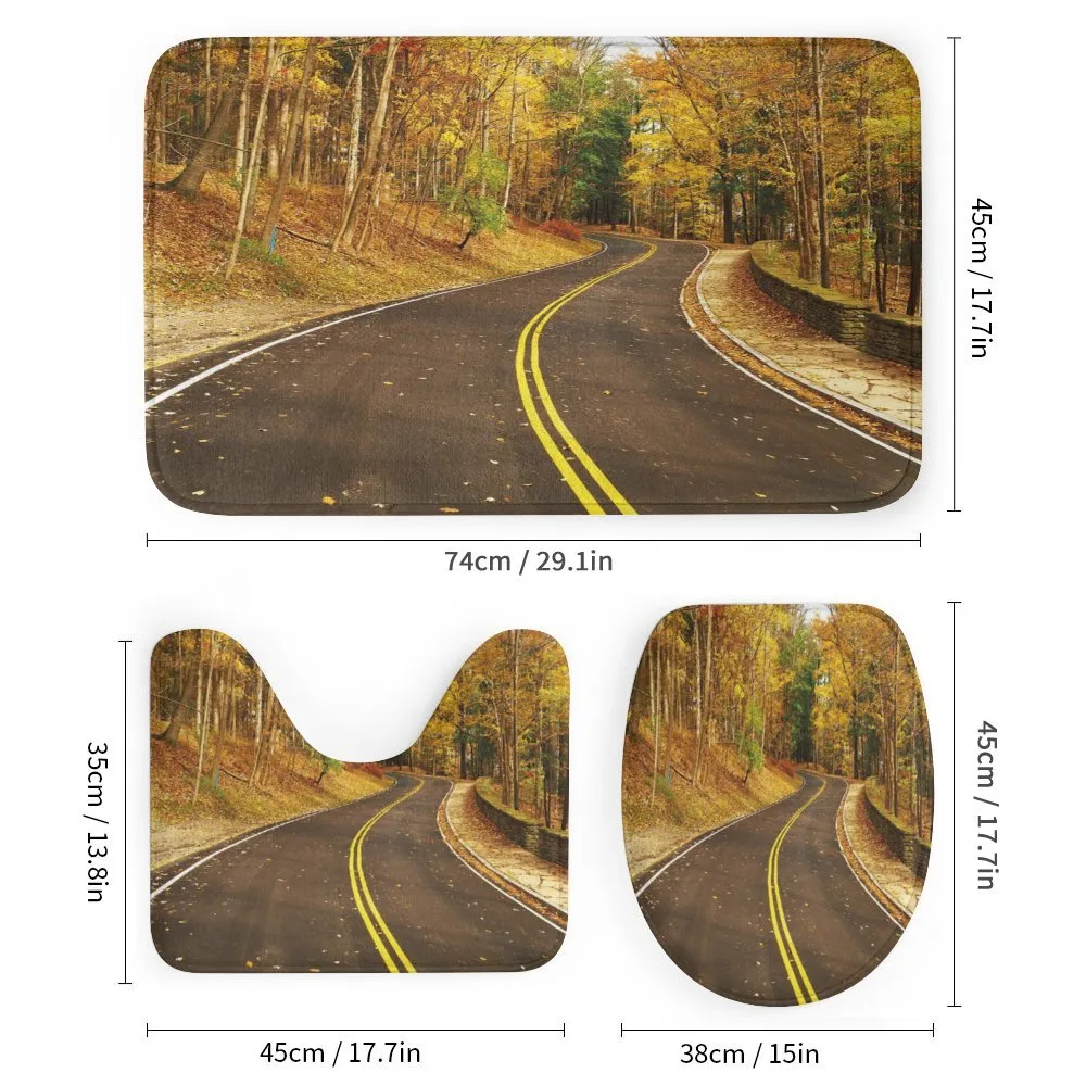 Autumn Scenery Roadway — Detail 1
