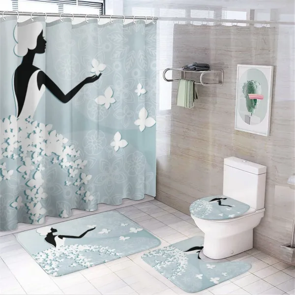 Butterfly Dress on a shower curtain