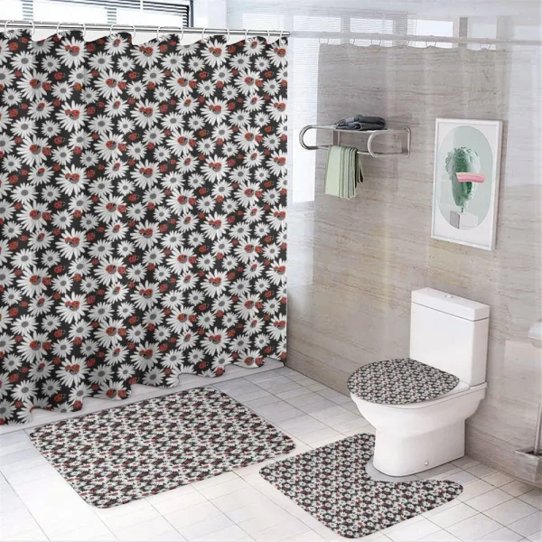 Chamomile Bouquets on a shower curtain