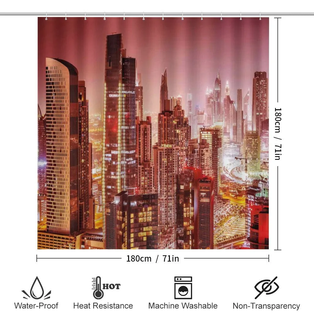 Dubai Night Cityscape — Detail 2