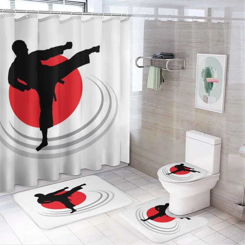 Man Karate Kick Silhouette — Your design