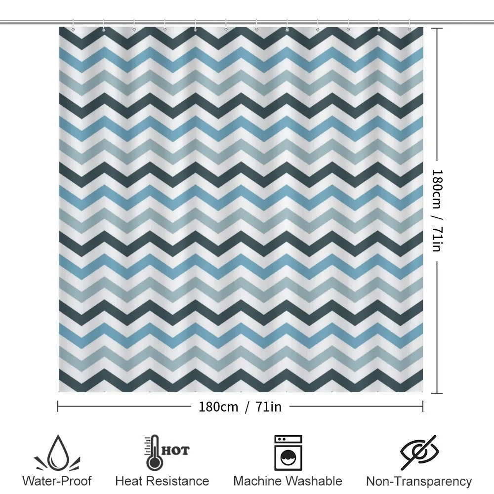 Ocean Zig Zag Chevron Line — Detail 2