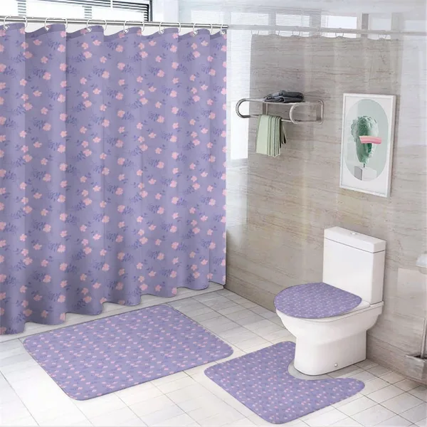 Retro Gramophone Orchids on a shower curtain