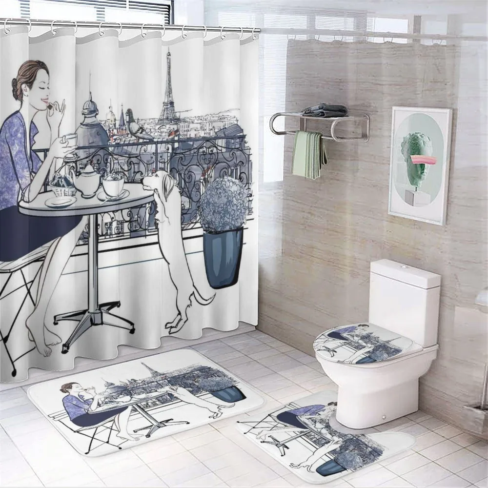 Woman Having Breakfast Paris — Your design