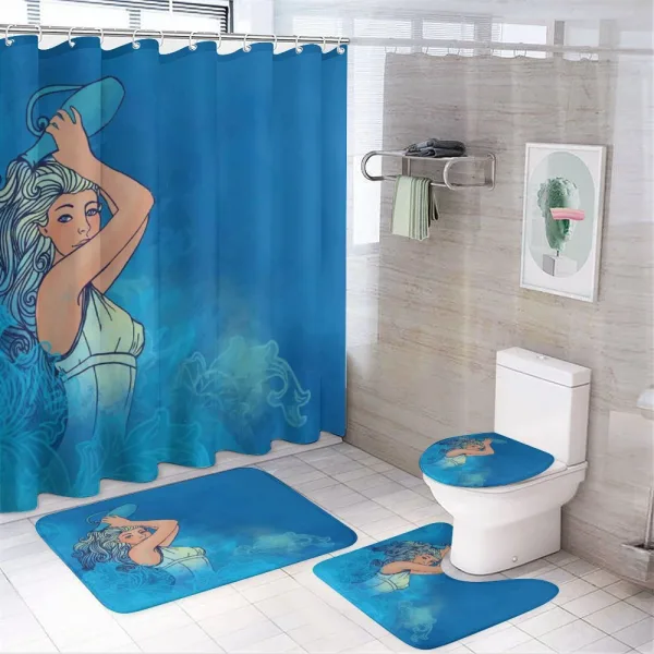 Woman Lady Arts on a shower curtain