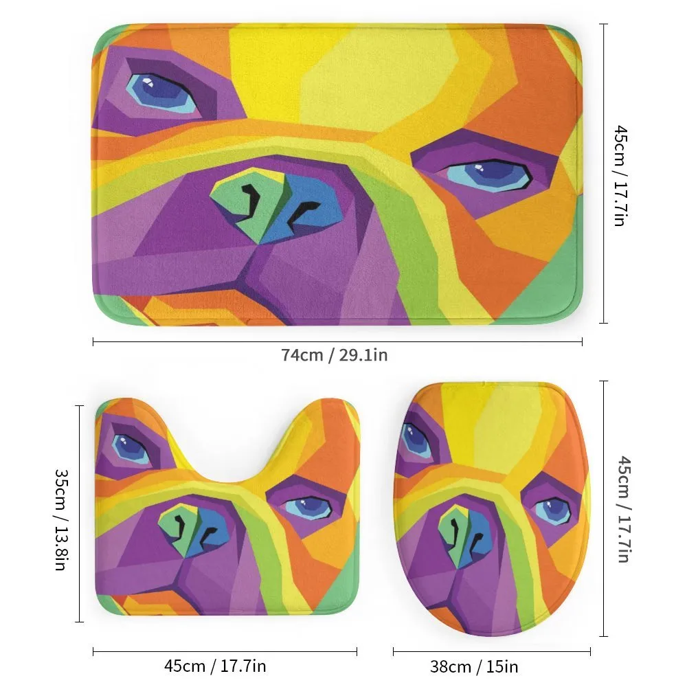 Abstract Vibrant Face — Detail 1