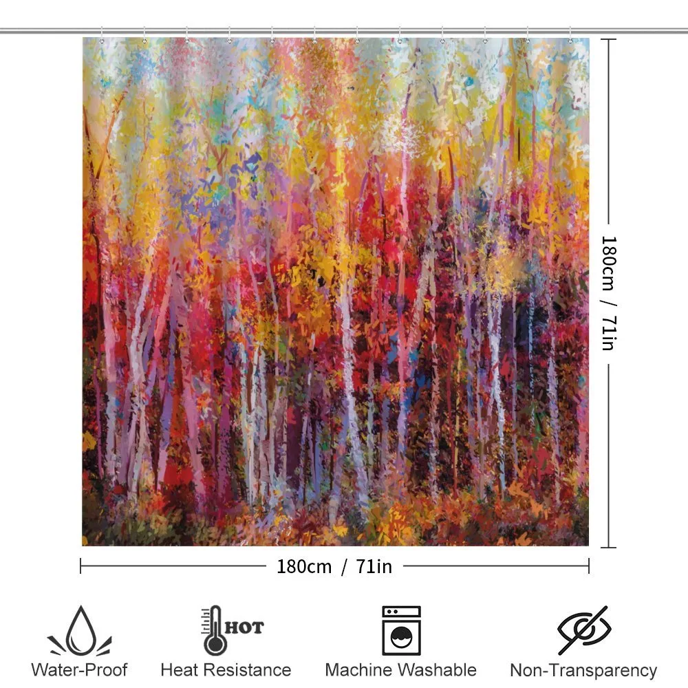 Autumn Forest Painting — Detail 2