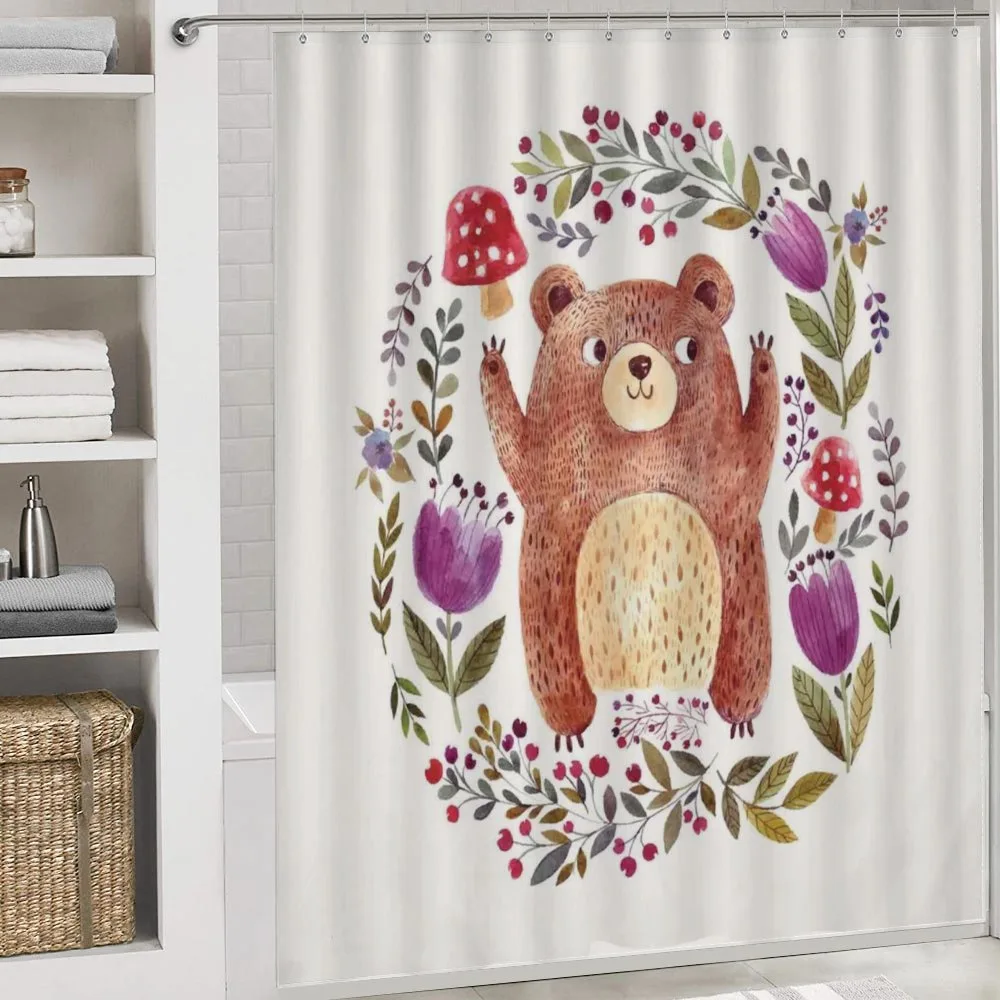 Baby Mammal Floral Wreath — Detail 4