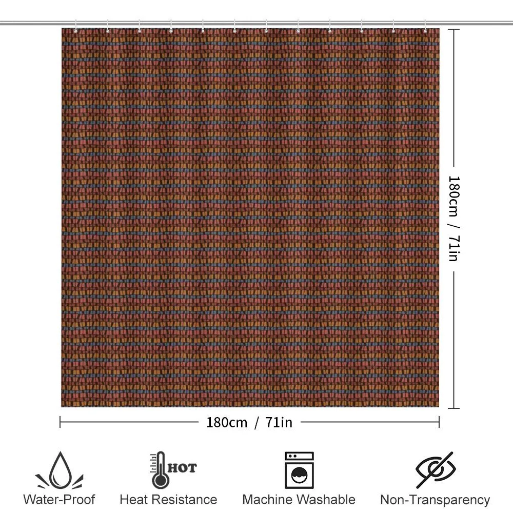 Brown Toned Geometric Tile — Detail 2