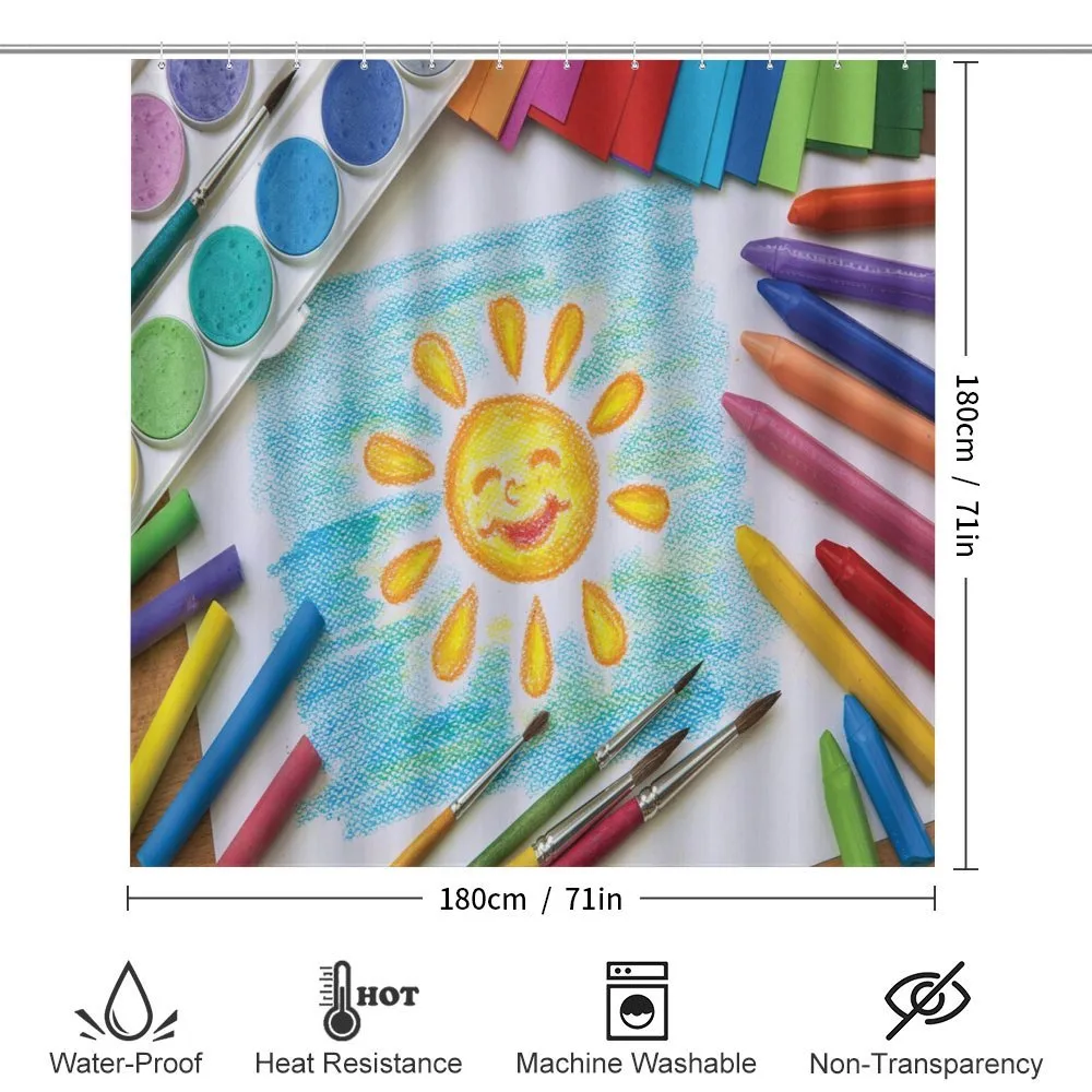 Child's Happy Sun Painting — Detail 2