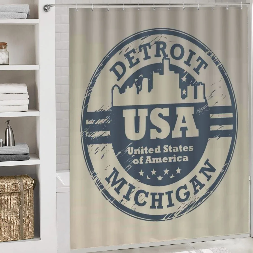 Detroit Michigan Stamp — Detail 4