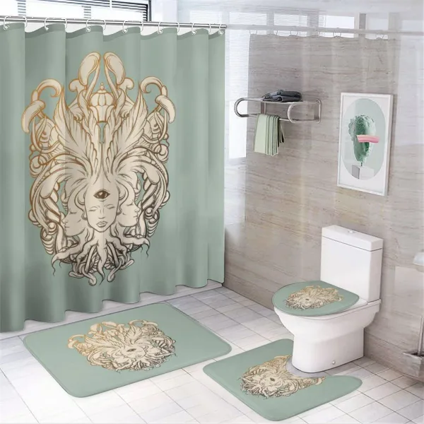 Fortune Teller Artwork on a shower curtain