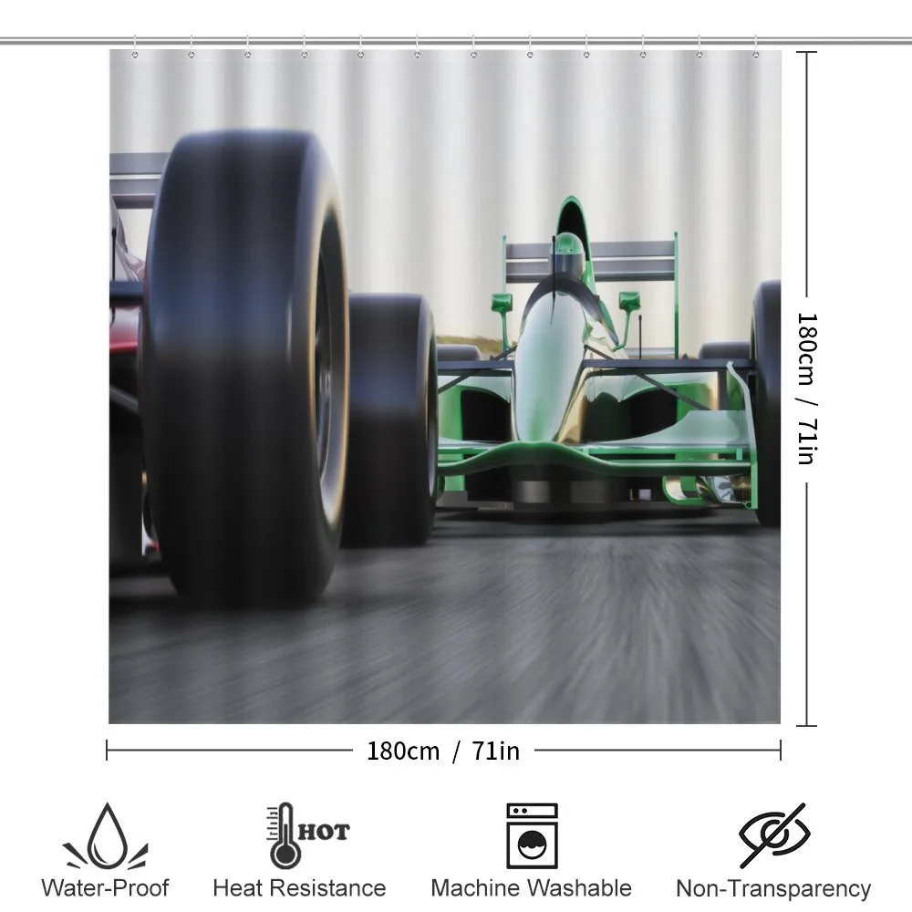 Indy Cars on Asphalt Road — Detail 2
